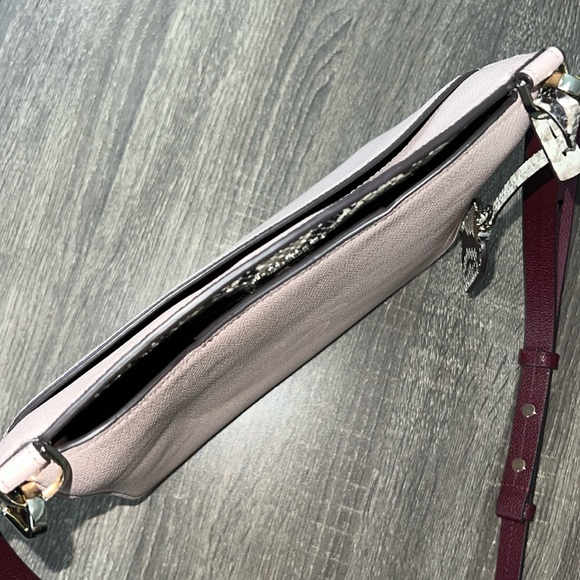 EUC Kate Spade Crossbody Bag Pink & Purple with Snakeskin - Picture 12 of 12